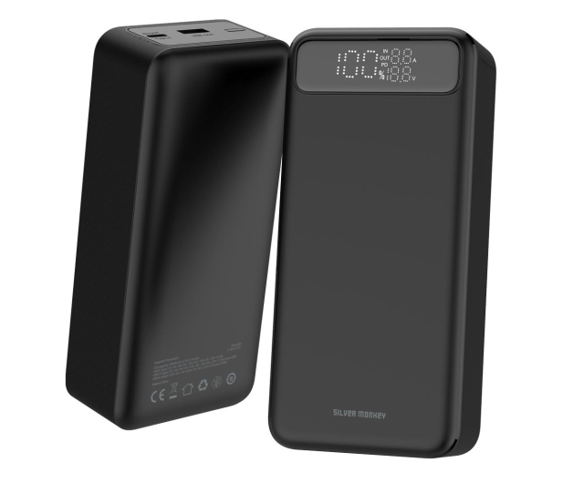 SILVER MONKEY Powerbank 30.000mAh USB-A USB-C PD 65W SMA208 - 1195869 - zdjęcie 3